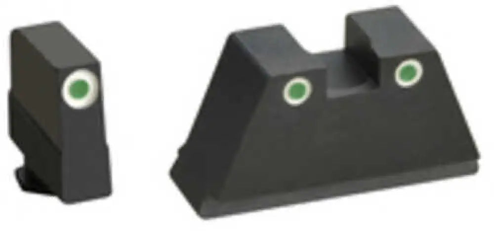 Ameriglo Tall Suppressor Height Sight 3xl 3-dot Tritium Green with Black Outline Front & Rear Frame for Most - Gl815