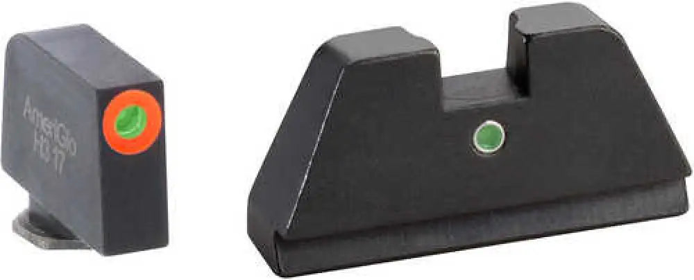 Ameriglo Tall Suppressor Height Sight Xl I-dot Tritium Green W/orange Outline Front Rear Black Frame for Glo - Gl291
