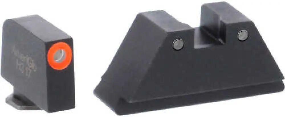 Ameriglo Tall Suppressor Night Sight Set for Glock Green Tritium Front with Orange Outline and Rear Dots - Gl452