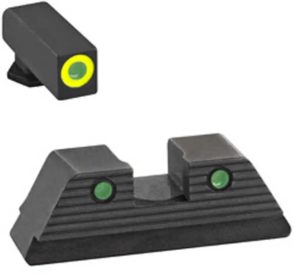 Ameriglo Trooper Sight Fits Glock 20 21 29 30 31 32 36 40 41 Green Tritium Lumilime Outline Front Black Se - Gl-820