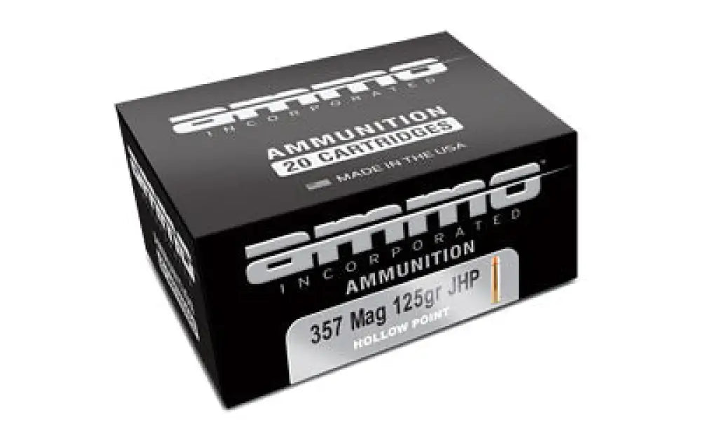 Ammo Inc 357 Mag 125gr Jhp 20/200 Buy at Faith and Freedom Outdoors - Jacketed Hollow Point