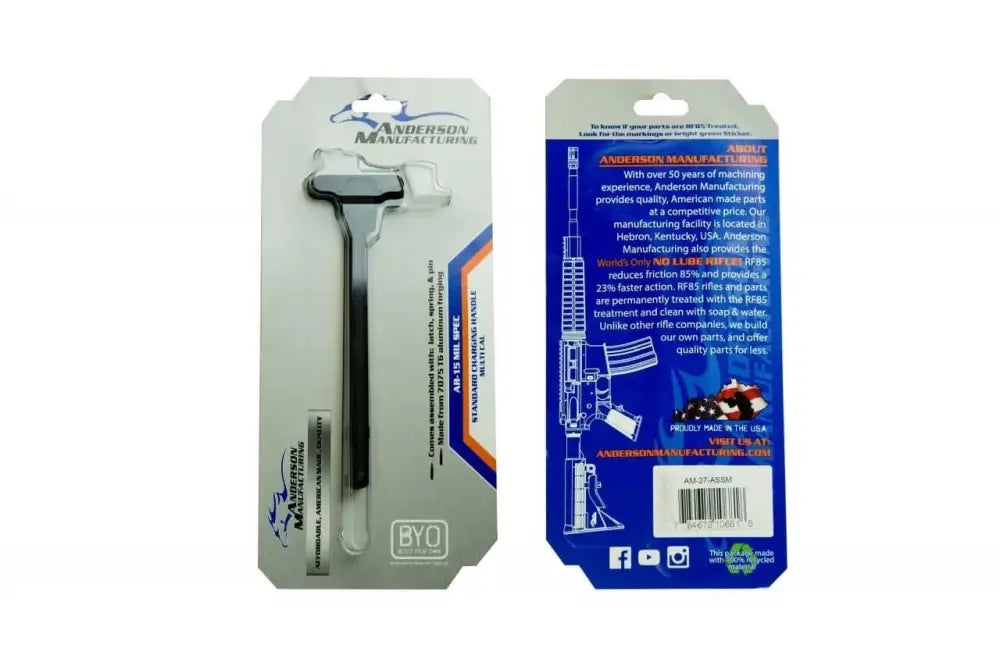 Anderson Manufacturing Charging Handles/bolt Knobs Standard Handle Packaged Buy at Faith and Freedom Outdoors