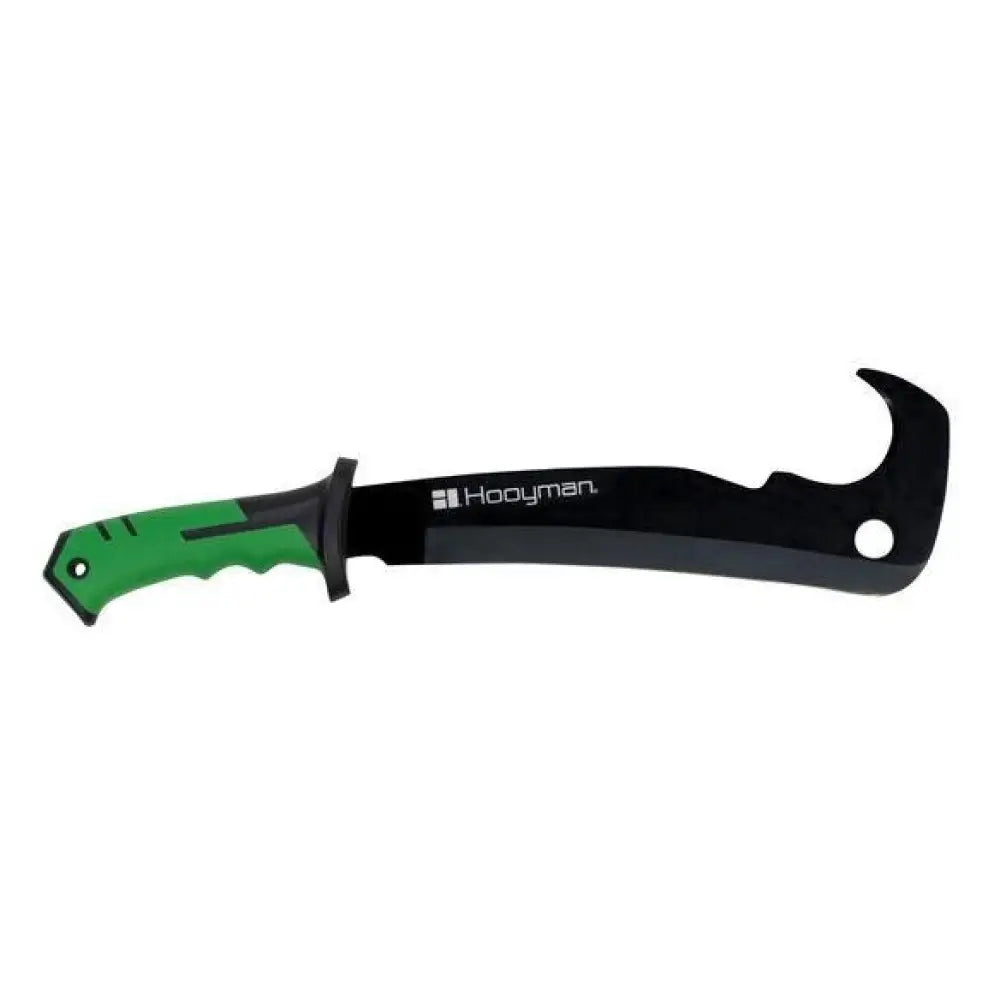 Aob Axes Hatchets & Machetes Hooyman Hook’em Machete 17-1/2’’ Blade Green Buy at Faith and Freedom Outdoors