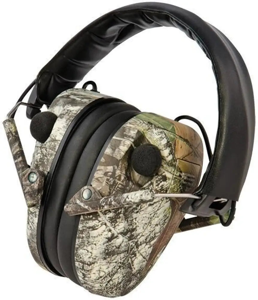 Aob Ear Muffs Caldwell E-max Low Profile Electronic Hearing Protection Mossy Oak Break-up Buy at Faith and Freedom