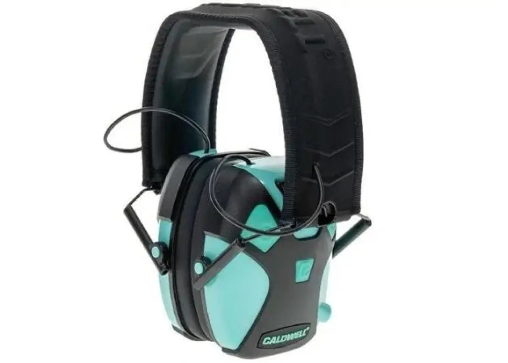 Aob Ear Muffs Caldwell E-max Pro 23db Electronic Earmuffs-aqua Buy at Faith and Freedom Outdoors