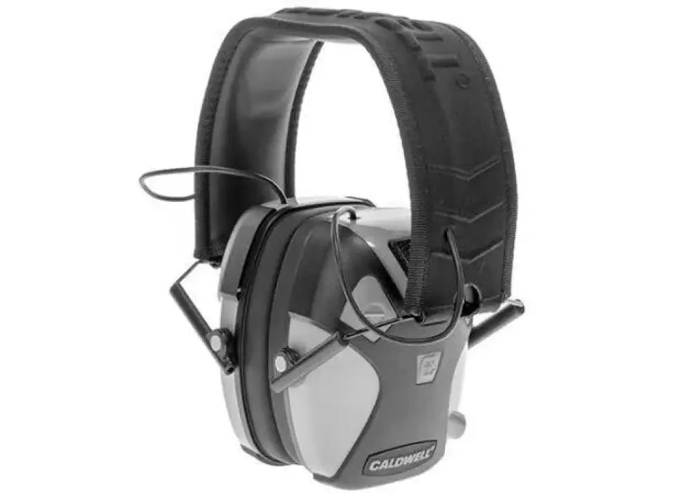 Aob Ear Muffs Caldwell E-max Pro 23db Electronic Earmuffs-gray Buy at Faith and Freedom Outdoors