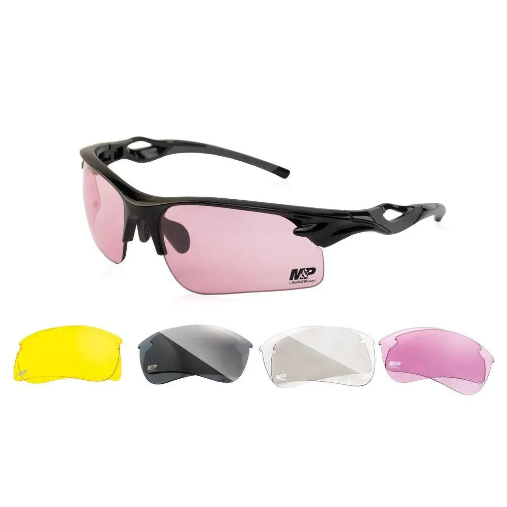 Aob Hunting Eyewear|safety Glasses|shooting Glasses Smith & Wesson M&p Harrier Shooting Half Frame with Interchangeable