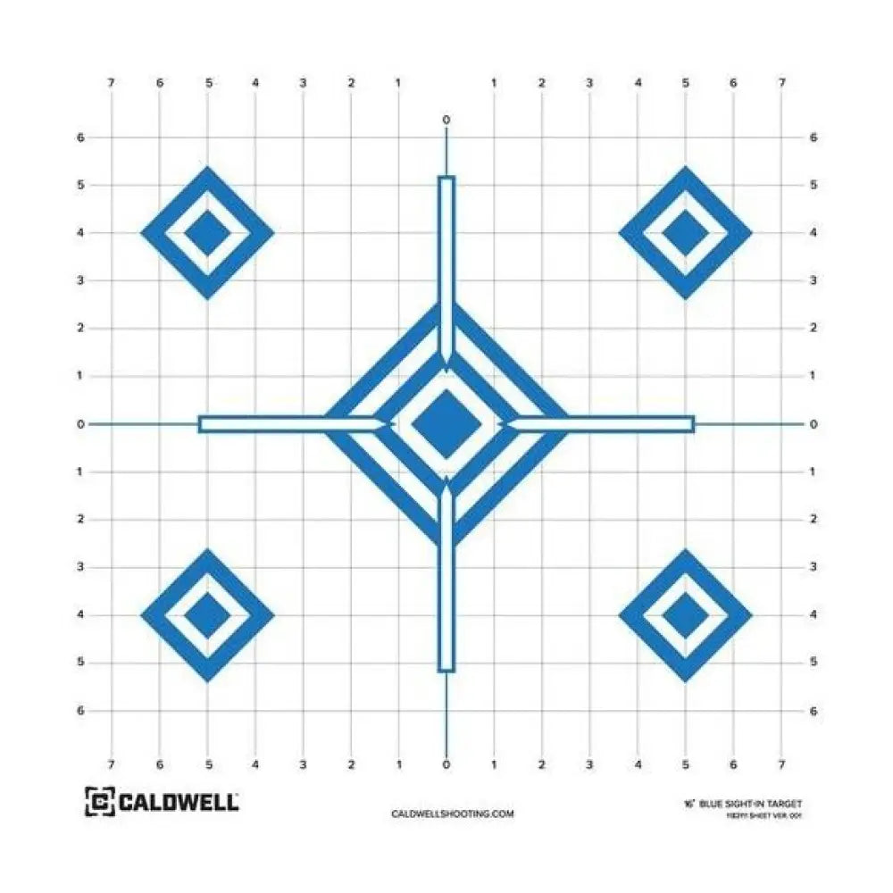 Aob Paper Targets Caldwell Target 16’’ Sight in Blue 10/ct Buy at Faith and Freedom Outdoors