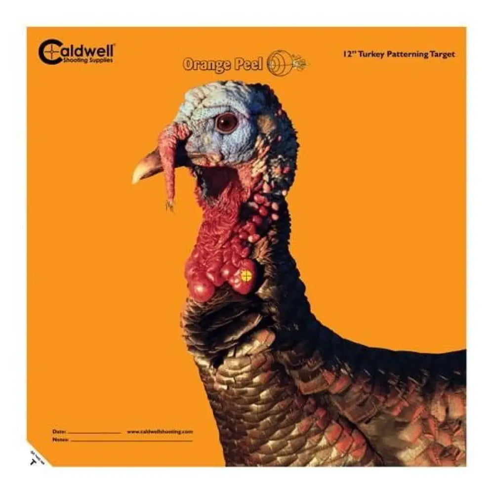 Aob Paper Targets Caldwell Target Orange Peel Turkey 12’’ and Black 5 Pack Buy at Faith and Freedom Outdoors