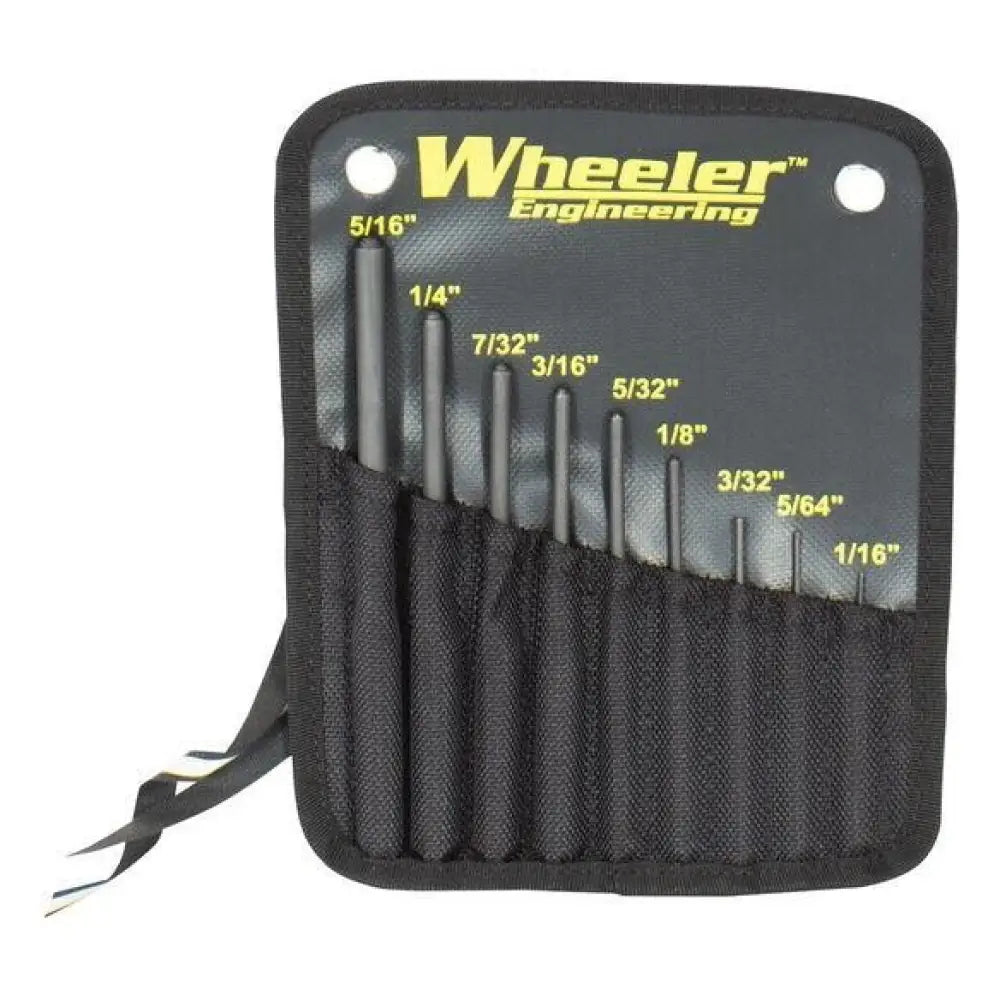 Aob Punches Wheeler Engineering Roll Pin Punch Set 9pc Buy at Faith and Freedom Outdoors