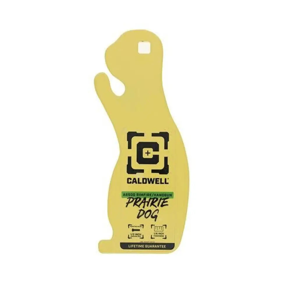 Aob Steel Targets Caldwell Ar500 1/4’’ Rimfire/handgun Prairie Dog Target Yellow Buy at Faith and Freedom Outdoors
