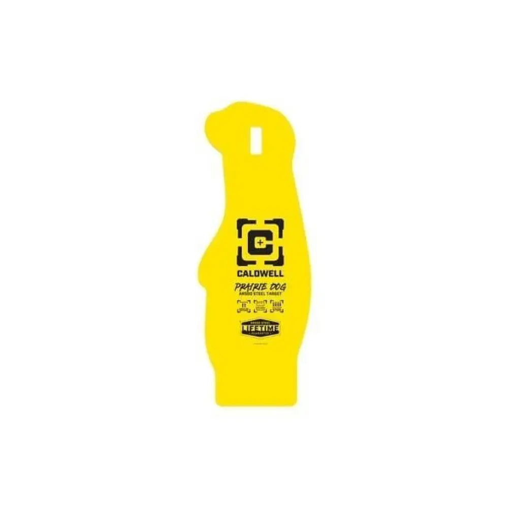 Aob Steel Targets Caldwell Ar500 Prairie Dog Hanging Target Yellow Buy at Faith and Freedom Outdoors