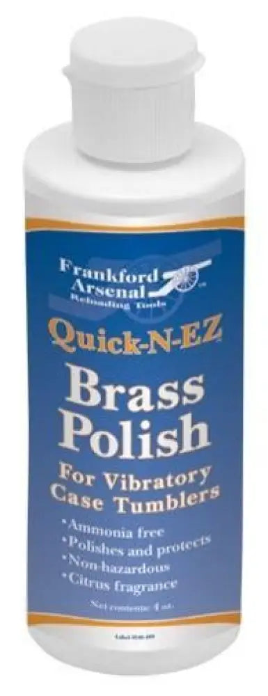 Aob Tumblers & Media Frankford Arsenal Quck-n-ez Brass Polish 4 Oz Buy at Faith and Freedom Outdoors