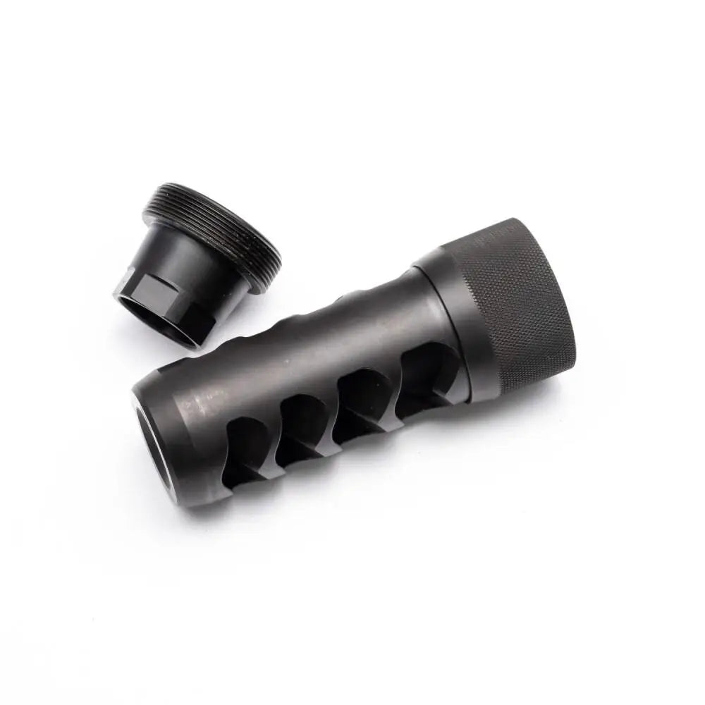 Area419 Muzzle Devices Area 419 Sidewinder Magnum Self Timing Brake 338 Cal Black Nitride 5/8-24 Buy at Faith