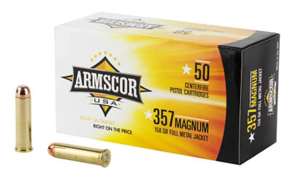 Armscor 357mag 158gr Fmj 50/1000 Buy at Faith and Freedom Outdoors - Full Metal Jacket