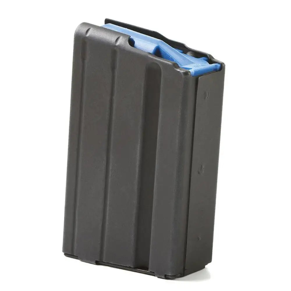 Asc Rifle Magazines Asc Ar-15 Stainless Steel Magazine 6.5 Grendel Black with Blue Follower 5/rd Buy at Faith