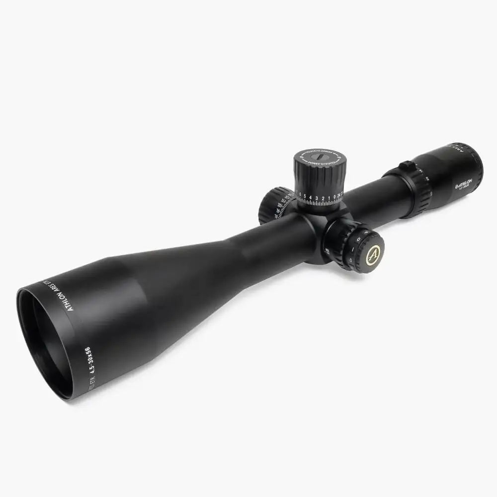Athlon Optics Centerfire Scopes Ares Etr Uhd Rifle Scope 4.5-30x56 34mm Ffp Aplr5 Ir Moa Illum. Black Buy at Faith