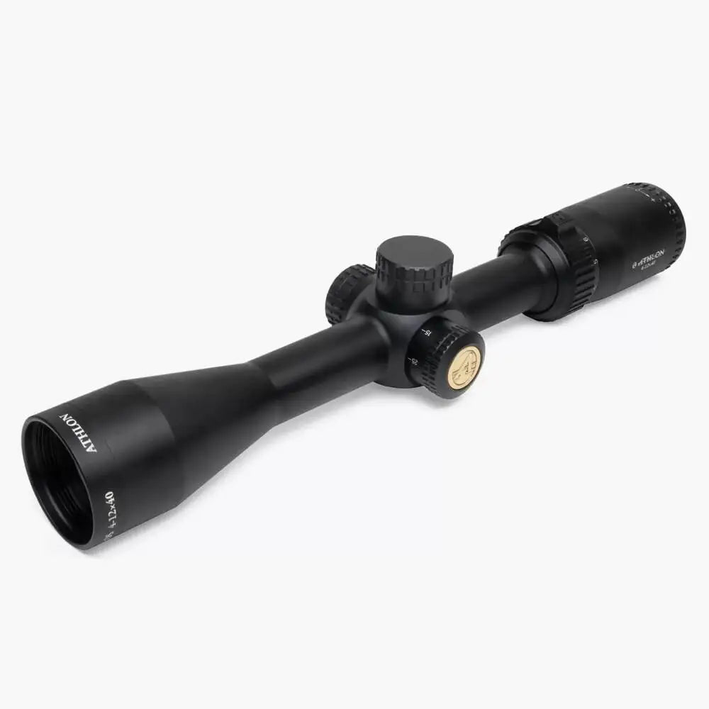 Athlon Optics Rimfire Scopes Neos Rifle Scope 4-12x40 1’’ Sfp Bdc 22 Rimfire Moa Non Illum Black Buy at Faith
