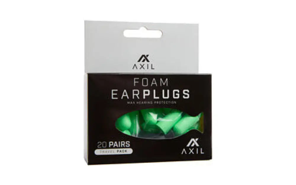 Axil Foam Ear Plugs 20 Pair Trvl Pack Buy at Faith and Freedom Outdoors - Ear Protection - Plug