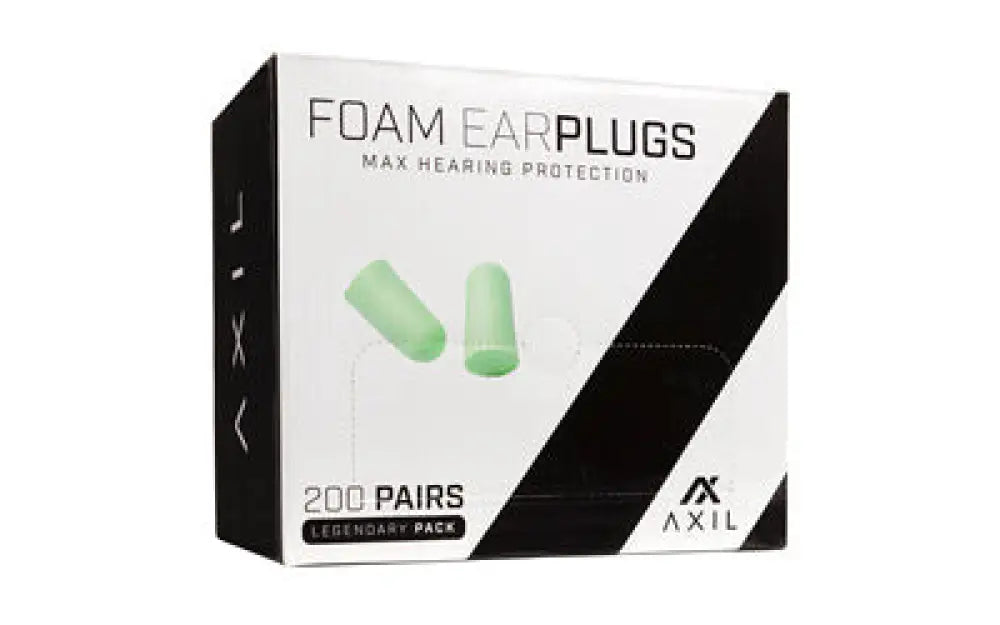 Axil Foam Ear Plugs 200 Pair Box Buy at Faith and Freedom Outdoors - Ear Protection - Plug