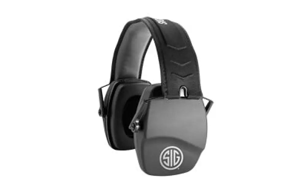 Axil Sig Trackr Passive Earmuffs Black Buy at Faith and Freedom Outdoors - Ear Protection - Earmuff
