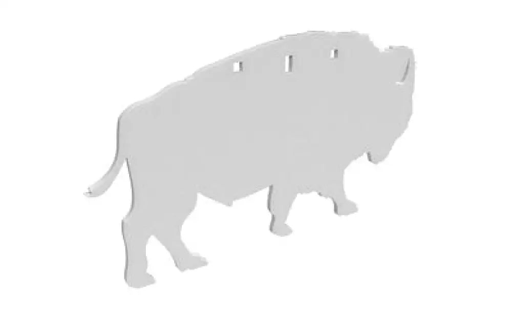 B/c Ar500 3/8’’ Silhouettee Bison White Buy at Faith and Freedom Outdoors - Metal & Plastic Targets - Target