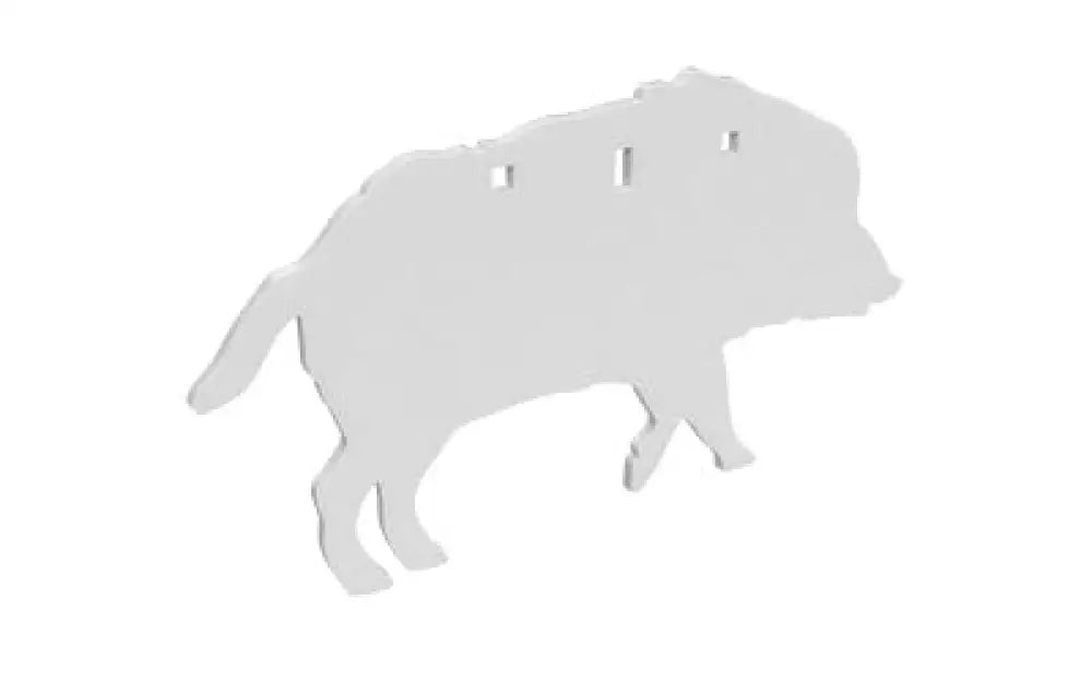 B/c Ar500 3/8’’ Silhouettee Boar White Buy at Faith and Freedom Outdoors - Metal & Plastic Targets - Target