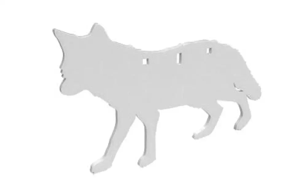 B/c Ar500 3/8’’ Silhouettee Coyote White Buy at Faith and Freedom Outdoors - Metal & Plastic Targets - Target