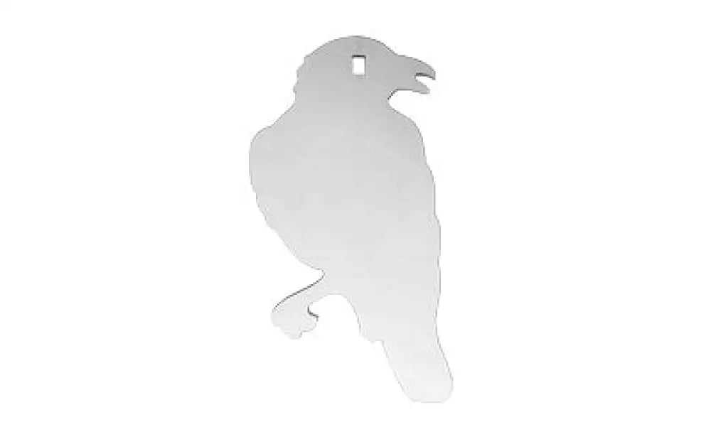B/c Ar500 3/8’’ Silhouettee Crow White Buy at Faith and Freedom Outdoors - Metal & Plastic Targets - Target