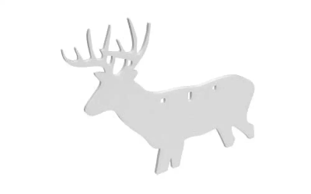 B/c Ar500 3/8’’ Silhouettee Deer White Buy at Faith and Freedom Outdoors - Metal & Plastic Targets - Target