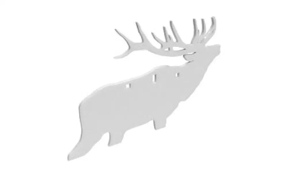 B/c Ar500 3/8’’ Silhouettee Elk White Buy at Faith and Freedom Outdoors - Metal & Plastic Targets - Target