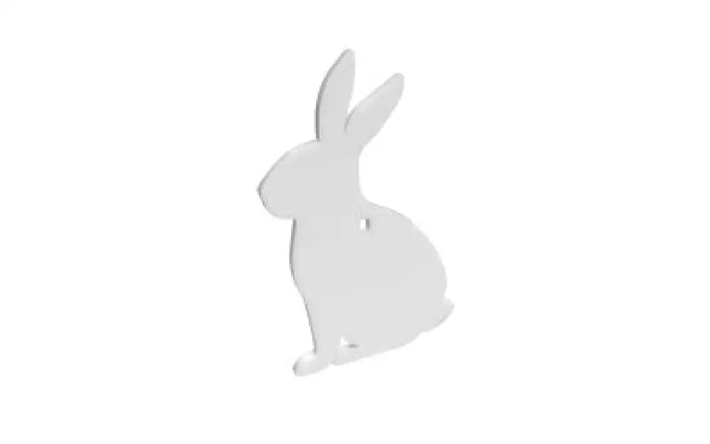 B/c Ar500 3/8’’ Silhouettee Rabbit White Buy at Faith and Freedom Outdoors - Metal & Plastic Targets - Target