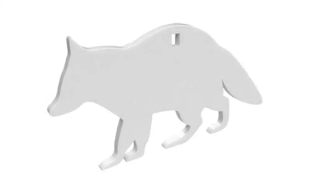 B/c Ar500 3/8’’ Silhouettee Racoon White Buy at Faith and Freedom Outdoors - Metal & Plastic Targets - Target