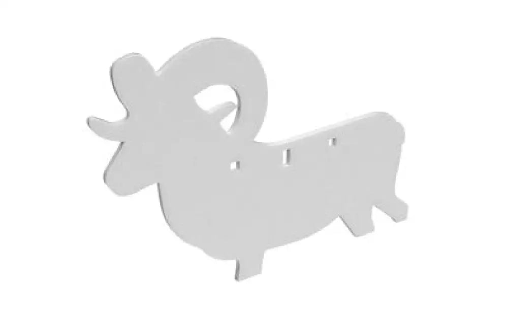 B/c Ar500 3/8’’ Silhouettee Ram White Buy at Faith and Freedom Outdoors - Metal & Plastic Targets - Target