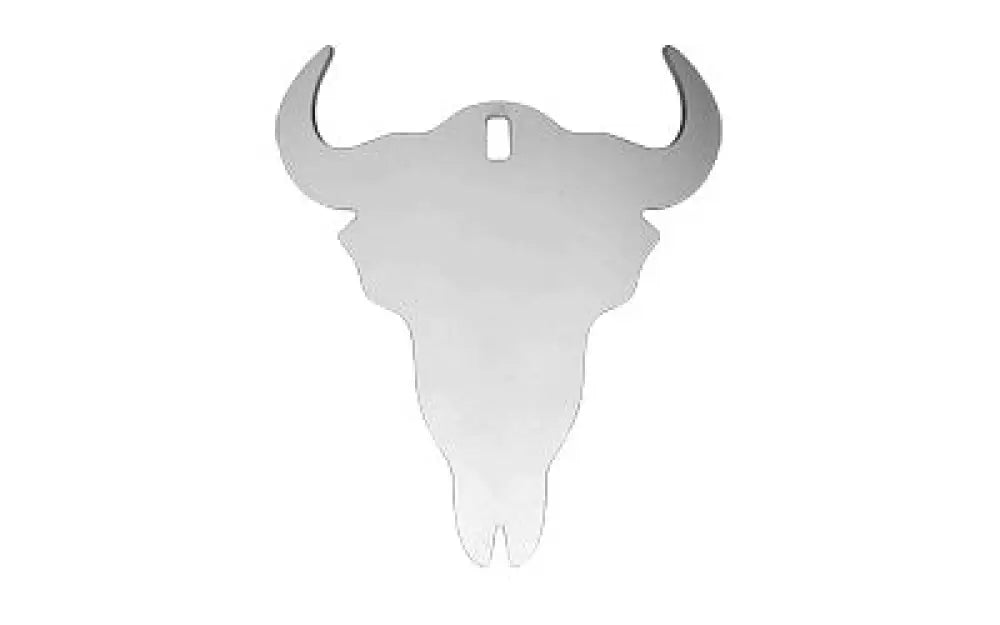 B/c Ar500 3/8’’ Silhouettee Skull White Buy at Faith and Freedom Outdoors - Metal & Plastic Targets - Target