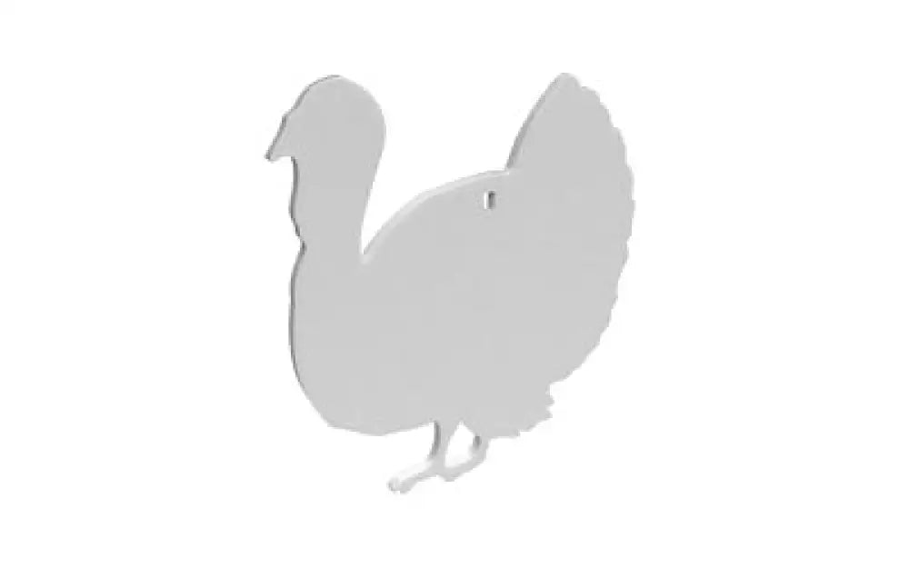 B/c Ar500 3/8’’ Silhouettee Turkey White Buy at Faith and Freedom Outdoors - Metal & Plastic Targets - Target