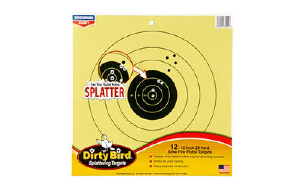 B/c Dirty Bird 25yd Pistol 12-12’’ Buy at Faith and Freedom Outdoors - Paper Targets - Target