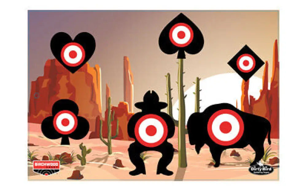 B/c Dirty Bird Aces High Target 6 Pack Buy at Faith and Freedom Outdoors - Paper Targets
