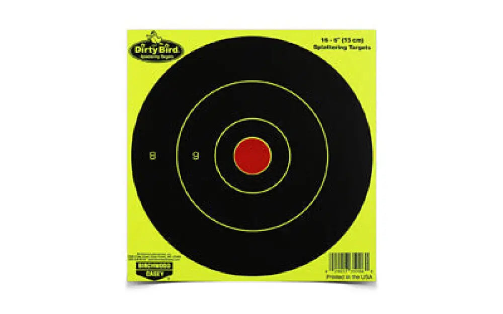 B/c Dirty Bird Yellow Rnd Target 16-6’’ Buy at Faith and Freedom Outdoors - Paper Targets