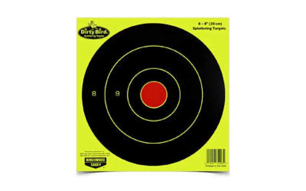 B/c Dirty Bird Yellow Rnd Target 8-8’’ Buy at Faith and Freedom Outdoors - Paper Targets