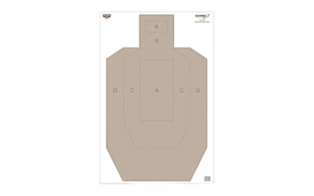 B/c Eze-scorer Ipsc Target 100-23x35 Buy at Faith and Freedom Outdoors - Paper Targets