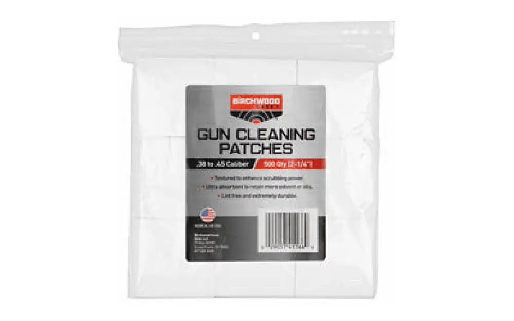 B/c Patches 2-1/4’’.38-.45 Cal 500 Pack Buy at Faith and Freedom Outdoors - Cleaning Hardware & Components - Patch