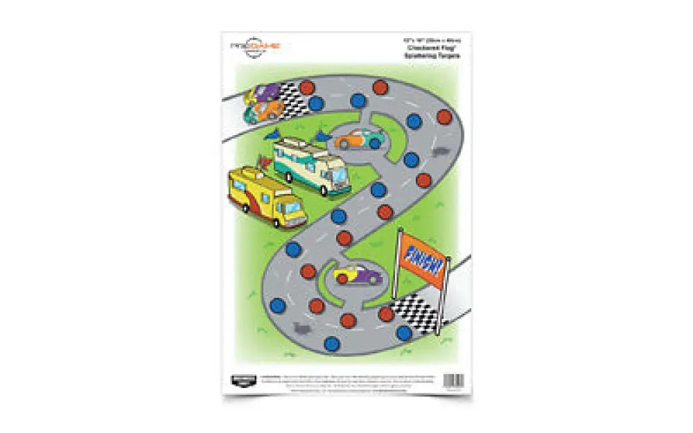 B/c Pregame Check Flag Target 8-12x18 Buy at Faith and Freedom Outdoors - Paper Targets