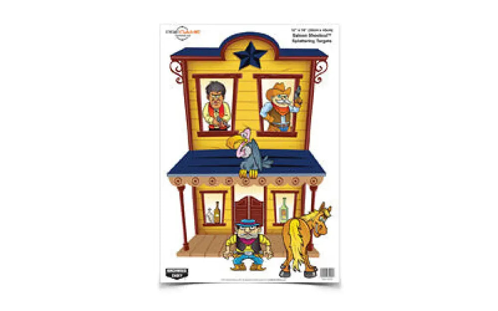 B/c Pregame Saloon Target 8-12x18 Buy at Faith and Freedom Outdoors - Paper Targets