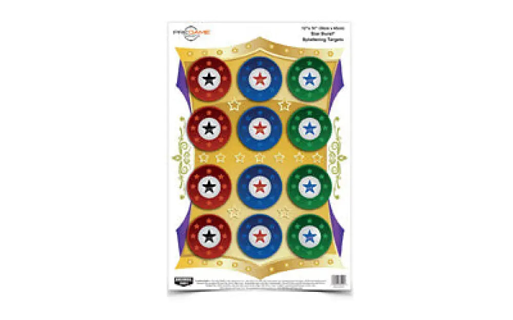B/c Pregame Star Burst Target 8-12x18 Buy at Faith and Freedom Outdoors - Paper Targets