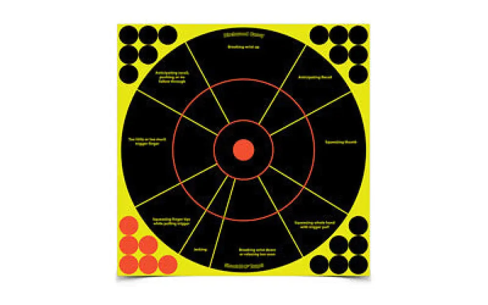 B/c Sht-n-c 12’’ Handgun Target 5 Pack Buy at Faith and Freedom Outdoors - Adhesive Targets