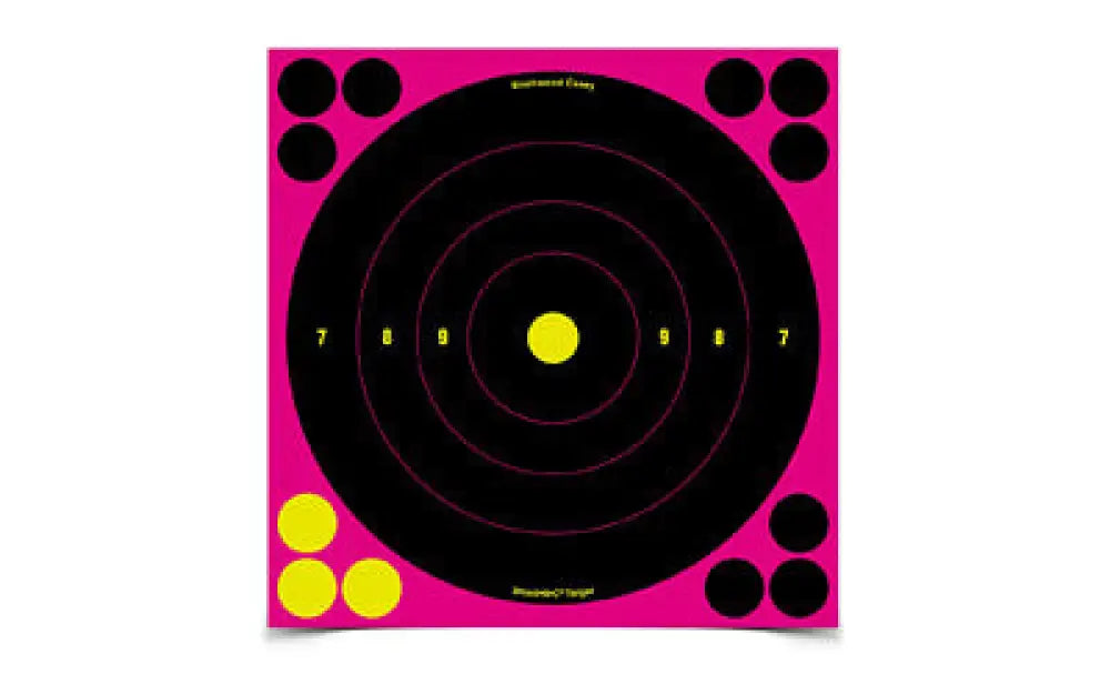 B/c Sht-n-c Bullseye Target Pink 6-8’’ Buy at Faith and Freedom Outdoors - Adhesive Targets