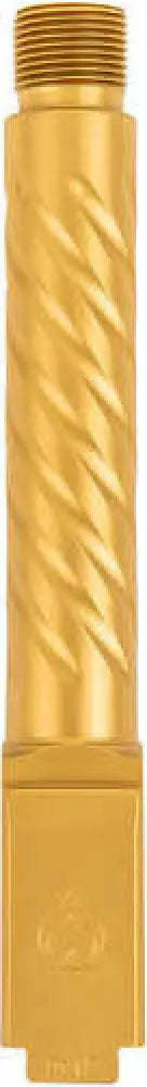 Ballistic Advantage Bapsg195t3g Premium Series Threaded/spiral Fluted 9mm Luger Gold Pvd Fits Glock 19 Gen 3-5