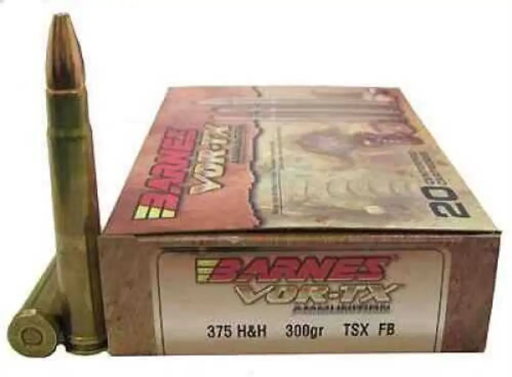 Barnes 375 H&h Rounds Ammunition: 300 Grain Hollow Point Power! - 22014