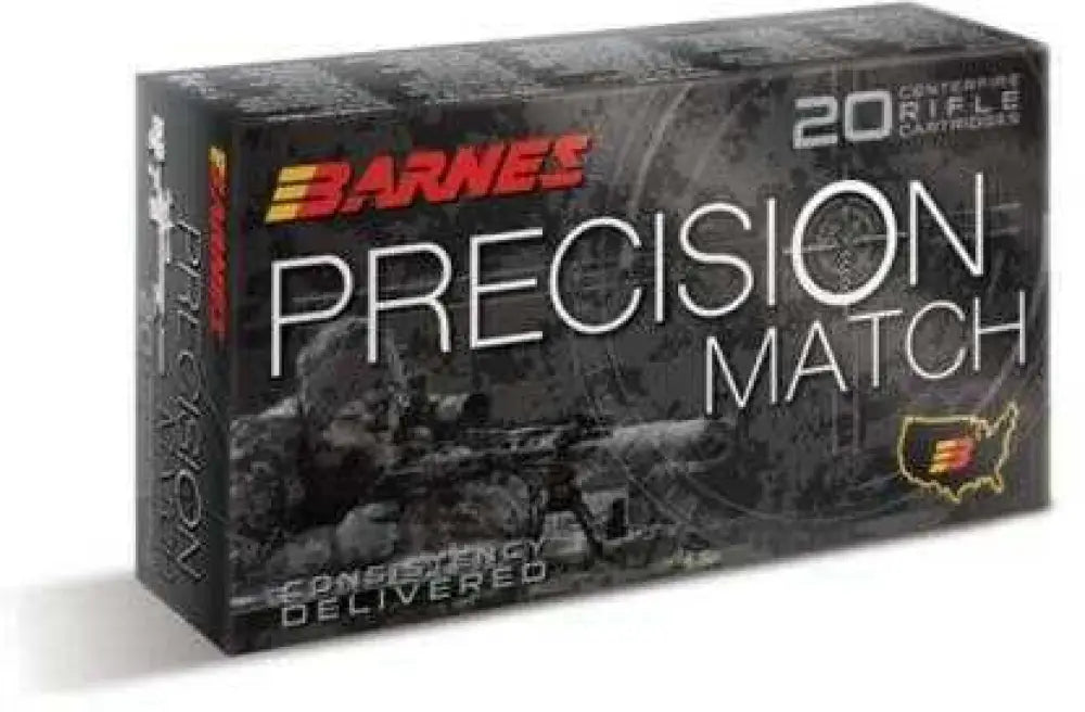Barnes Precision Match 300 Grain 338 Lapua Magnum Ammo - Hollow Point - Rifle